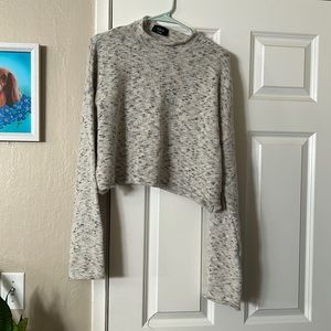 Vici high neck cropped sweater. Size Large